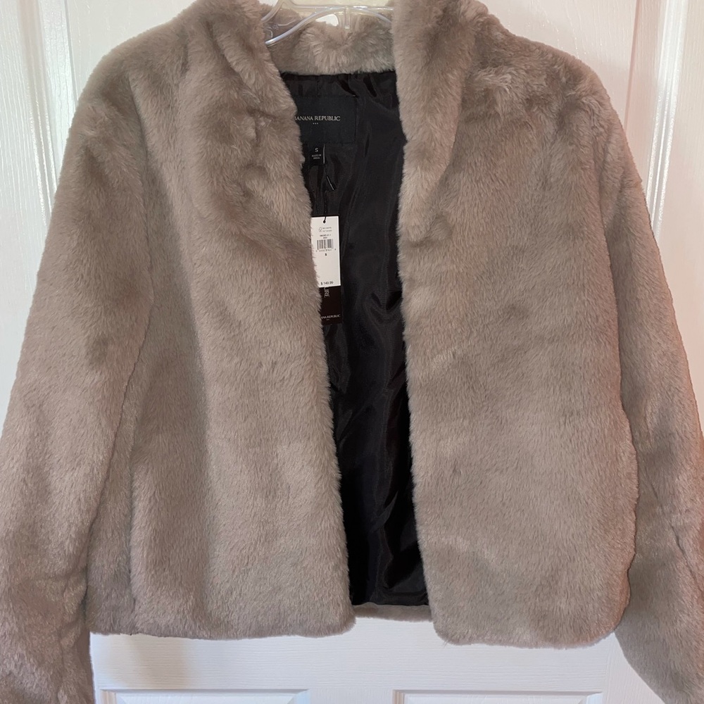 Faux fur Banana Republic Jacket